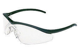 Crews T1110AF Triwear Safety Glasses With Onyx Nylon Frame, Clear Polycarbonate Duramass AF4 Anti-Fog Anti-Scratch Lens And Carrying Case And Breakaway Cord And Black Temple Sleeve (1/EA)