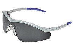 Crews T1142AF Triwear Safety Glasses With Steel Nylon Frame, Gray Polycarbonate Duramass AF4 Anti-Fog Anti-Scratch Lens And Carrying Case And Breakaway Cord And Black Temple Sleeve (12/EA)