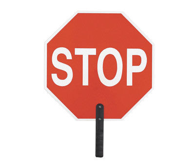 Cortina Safety Products 03-851 18" Red And Orange ABS Plastic Paddle "STOP/SLOW" With Engineer Grade Silk-Screen And 9" Polygrip Handle (1/EA)