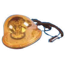 Cortina Safety Products 22-56525 8 1/8" X 5 1/2" X 5 3/4" 12 V Amber Magnetic Mount Tear Drop Rotating Halogen Beacon Light With Aluminum Base/Housing, Amber Polycarbonate Lens, 10' Coil Cord And Eye Shield (1/EA)