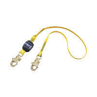DBI/SALA 1246011 6' EZ-Stop 3/4" Polyester Web Single-Leg Shock Absorbing Lanyard With Self-Locking Snap Hook At Each End (1/EA)