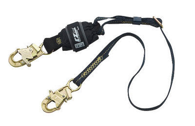 DBI/SALA 1246317 6' Force2 EZ-Stop 1" Nomex/Kevlar Fiber Web Single-Leg Adjustable Shock-Absorbing Lanyard With Snap Hooks At Each End (1/EA)