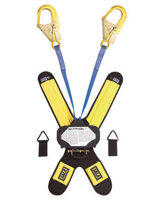 DBI/SALA 3102002 6' Talon 100% Tie-Off Twin-Leg Self Retracting 1" Nylon Web Lifeline With Delta Comfort Pad, (2) Lanyard Keepers, 1/4" Gate Opening, 3/4" Snap Hooks And Quick Connector (1/EA)