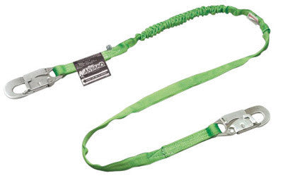 Miller 231TWRS-Z7/6FTGN by Honeywell 231TWRS-Z7/6FTGN 6' Manyard HP Polyester Web Twin-Leg Shock-Absorbing Lanyard With (1) Locking Snap Hook And (2) 2 1/2" Locking Rebar Hooks (1/EA)