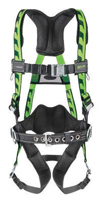 Miller ACA-QC/UGN by Honeywell Universal DuraFlex AirCore Full Body Style Green Harness With Aluminum Back D-Ring, Quick Connect Chest And Leg Strap (1/EA)