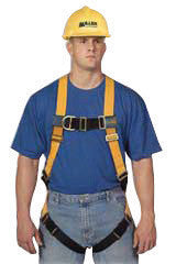 Miller T4500/UAK by Honeywell Universal Titan Non-Stretchable Full Body Style Harness With Back D-Ring, Mating Shoulder Strap Buckle, Tongue Buckle Leg Strap, Mating Chest Strap Buckle, Sub-Pelvic Strap And Pull-Free Lanyard Ring (1/EA)