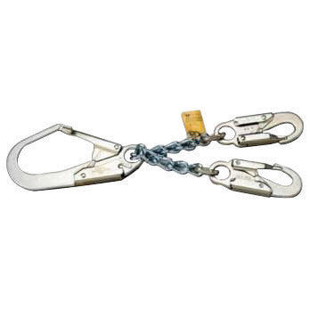 Miller T8221/ by Honeywell 14 1/5" Titan Steel Chain Rebar Assembly With (2) Locking Snap Hooks And (1) Large Locking Rebar Hook (1/EA)