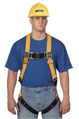Miller TF4507/UAK by Honeywell Universal Titan T-FLEX Full Body Style Harness With Back And Side D-Ring, Mating Shoulder And Chest Strap Buckle, Tongue Leg Strap Buckle, Sub-Pelvic Strap And Pull-Free Lanyard Ring (1/EA)