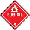 NMC DL100ALV-DOT SHIPPING LABEL, FUEL OIL 3, 4X4, PS VINYL (1 ROLL)