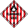NMC DL11ALV-DOT SHIPPING LABEL, FLAMMABLE SOLID 4, 4X4, PS VINYL (1 ROLL)