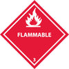NMC DL158ALV-DOT SHIPPING LABEL, FLAMMABLE 3, 4X4, PS VINYL (1 ROLL)