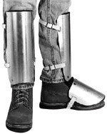 Ellwood Safety 323 Appliance Large 20" Aluminum Alloy Shin Instep Guard With Web Straps Tongue Buckle (1/PR)