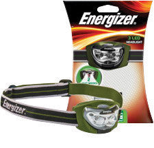Energizer HD33A1EN Green Pro Industrial Head Light With 3-LED (3 AAA Batteries Included) (1/EA)