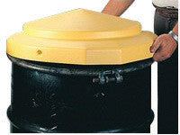 Eagle 1667 24" X 5" Yellow HDPE Open Head Drum Cover (6/EA)