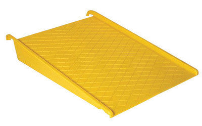 Eagle 1689 45 1/2" X 32" X 8" Yellow HDPE Pallet Ramp For Modular Spill Containment Platforms (1/EA)