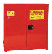 Eagle PI-62 96 Gallon Red 18 Gauge Steel Safety Storage Cabinet With (2) Manual Close Doors, (5) Shelves, Warning Labels And 3-Point Latch System (For Paint And Ink) (1/EA)