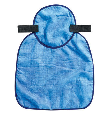 Ergodyne 12596 Blue Chill-Its 6717CT Advanced PVA Evaporative Cooling Hard Hat Neck Shade With Hook And Loop Closure And Cooling Towel (1/EA)