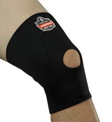 Ergodyne 16532 Small Black ProFlex 615 Neoprene Ambidextrous Single Layer Knee Sleeve With Anterior Pad And Open Patella (1/EA)