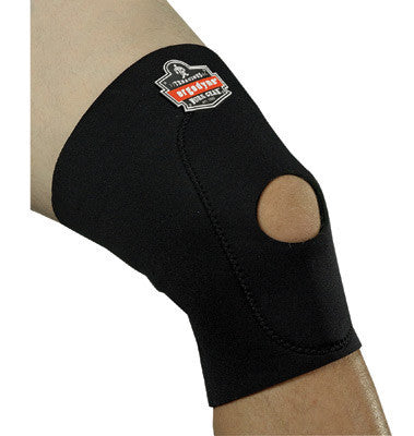 Ergodyne 16535 X-Large Black ProFlex 615 Neoprene Ambidextrous Single Layer Knee Sleeve With Hook And Loop Closure, Anterior Pad And Open Patella (1/EA)