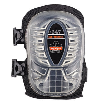 Ergodyne 18348 Black ProFlex 347 Gel EVA Foam Lightweight Knee Pad With Velcro Closure, Long Cap And Elastic Straps (1/PR)