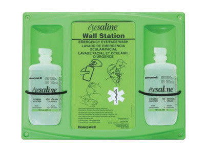 Fend-all 320004650000 16 Ounce Double Bottle Eyesaline Sterile Eye Wash Wall Station (1/EA)