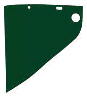 Fibre-Metal 4199IRUV5 by Honeywell High Performance Model 4199 9 3/4" X 19" X .06" Green Shade 5 Injection Molded Propionate Extended View Faceshield For Use With Models F400 And F500 Mounting Crown (1/EA)