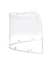 Fibre-Metal 6750CL by Honeywell High Performance Model 6750 8" X 16 1/2" X .06" Clear Injection Molded Propionate Wide View Faceshield For Use With FM400 And FM500 Dual Crown High Performance Faceshield System (1/EA)