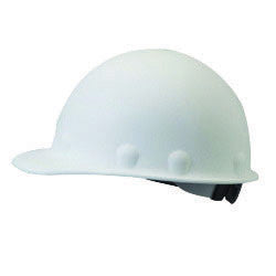 Fiber-Metal P2ARW01 By Honeywell White Class C or G Type I Roughneck Fiberglass Hard Hat With 8-Point Ratchet Suspension (1/EA)