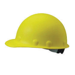 Fiber-Metal P2ARW02 By Honeywell Yellow Class C or G Type I Roughneck Fiberglass Hard Hat With 8-Point Ratchet Suspension (1/EA)