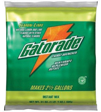 Gatorade 03928 2.12 Ounce Instant Powder Concentrate Packet Lemon Lime Electrolyte Drink - Yields 1 Quart (144 Packets Per Case) (144/EA)