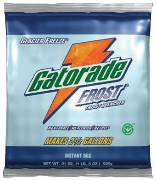 Gatorade 33676 51 Ounce Instant Powder Concentrate Packet Glacier Freeze Electrolyte Drink - Yields 6 Gallons (14 Packets Per Case) (14/EA)