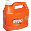 GOJO 0945-04 1 Gallon Bottle White to Gray Natural Orange Citrus Scented Smooth Hand Cleaner With Pump Dispenser (4/EA)