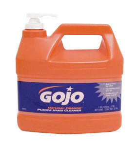 GOJO 0955-04 1 Gallon Bottle Gray Natural Orange Citrus Scented Pumice Hand Cleaner With Pumice Pump Dispenser (1/EA)