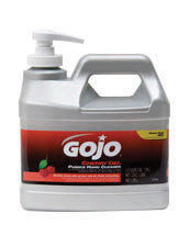 GOJO 2358-02 1 Gallon Pump Bottle Clear Red Cherry Scented Gel Pumice Hand Cleaner (1/EA)