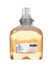 GOJO 5362-02 1200 ml Refill Clear Peach to Amber And Brown TFX Fruity Scented Premium Foam Antibacterial Hand Wash (2 Per Case) (2/EA)