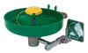 Haws 7260B-7270B  AXION MSR Wall Mounted Eye Wash Station And Face Wash Station With Head Assembly And Green ABS Plastic Receptor (1/EA)