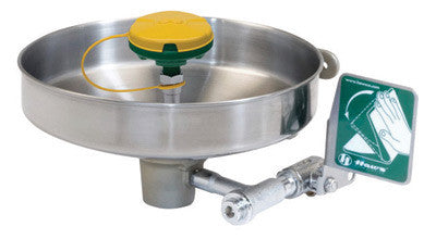 Haws 7360B-7460B AXION MSR Wall Mounted Eye Wash Station And Face Wash Station With Eye/Face Wash Head Assembly And Stainless Steel Receptor (1/EA)