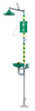 Haws 8320-8325  AXION MSR Emergency Combination Shower, Eye Wash Station And Face Wash Station With Drench Shower Head And Eye/Face Wash Head And Green ABS Receptor (1/EA)