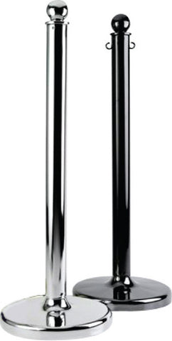 NMC HDS40C-WARNING POST, CHROME, 40'', 4 EA OF POSTS, CAPS, C HOOKS, 3 10FT SECTIONS OF 2.5'' CHAIN (4 PER CASE)