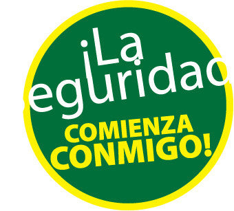 NMC HH87-HARD HAT EMBLEM, iLA SEGUIDAD COMMIENZA CONMIDO!, 2 DIA, PS VINYL (PAK OF 25)