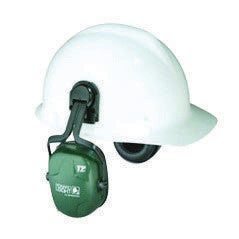 Howard Leight 1011602 by Honeywell Thunder T2HV Hi-Vis Dark Green Plastic Helmet Mount Noise Blocking Dielectric Earmuffs (1/EA)