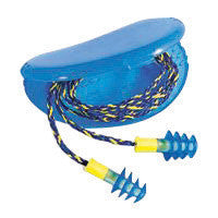 Howard Leight FUS30-HP by Honeywell Multiple Use Fusion 4-Flange Molded TPE (Thermoplastic Elastomer) Corded Earplugs With Detachable Nylon Cord (1 Pair Per HearPack, 100 Pair Per Box) (100/PR)