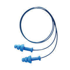 Howard Leight SDT-30 by Honeywell Multiple Use SmartFit 3-Flange TPE (Thermoplastic Elastomer) Molded Corded Earplugs With Detachable Poly Cord (1 Pair Per Poly Bag, 100 Pair Per Box) (100/PR)