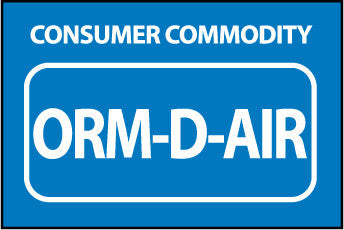 NMC HW33AL-LABELS, SHIPPING AND PACKING, CONSUMER COMMODITY ORM-D-AIR, 1.5X2, PS PAPER (1 ROLL)