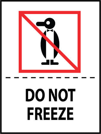 NMC IHL11AL-LABELS, INTERNATIONAL SHIPPING AND PACKING GRAPHIC, DO NOT FREEZE, 4X3, PS PAPER (1 ROLL)