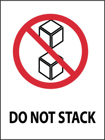 NMC IHL15AL-LABELS, INTERNATIONAL SHIPPING AND PACKING GRAPHIC, DO NOT STACK, 4X3, PS PAPER (1 ROLL)