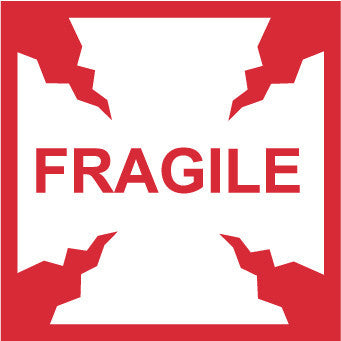 NMC IHL2AL-LABELS, INTERNATIONAL SHIPPING AND PACKING GRAPHIC, FRAGILE, 4X4, PS PAPER (1 ROLL)