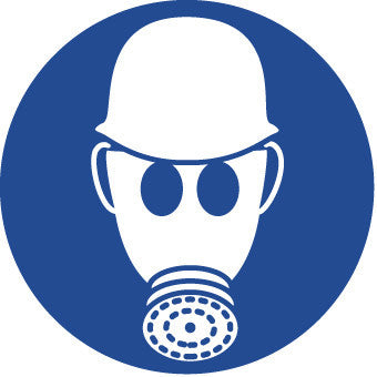 NMC ISO212AP-LABEL, GRAPHIC FOR WEAR RESPIRATORY & HEAD PROTECTION, 2IN DIA, PS VINYL (PAK OF 10)