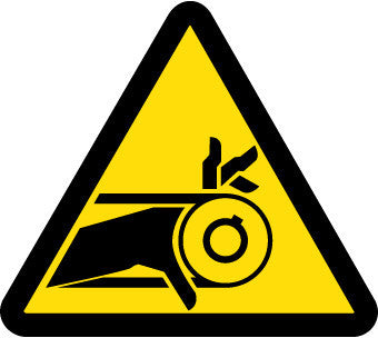 NMC ISO246AP-LABEL, GRAPHIC FOR BELT DRIVE ENTANGLEMENT HAZARD, 2IN DIA, PS VINYL (PAK OF 10)