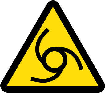 NMC ISO250AP-LABEL, GRAPHIC FOR AUTOMATIC OR REMOTE STARTING HAZARD, 2IN DIA, PS VINYL (PAK OF 10)